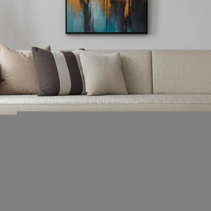 50" White and Antiqued Bronze Genuine Marble and Aluminum Abstract Coffee Table HomeRoots