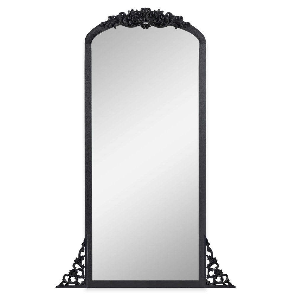 67" Black Solid Wood Framed Full Length Mirror HomeRoots