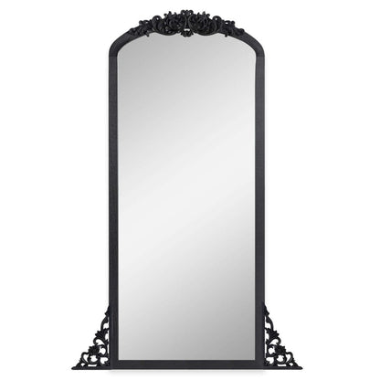 67" Black Solid Wood Framed Full Length Mirror HomeRoots