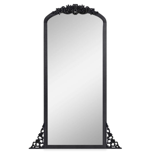 67" Black Solid Wood Framed Full Length Mirror HomeRoots
