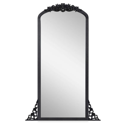 67" Black Solid Wood Framed Full Length Mirror HomeRoots