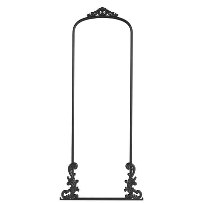 68" Black Metal Arch Framed Full Length Mirror HomeRoots