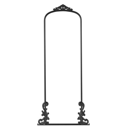 68" Black Metal Arch Framed Full Length Mirror HomeRoots