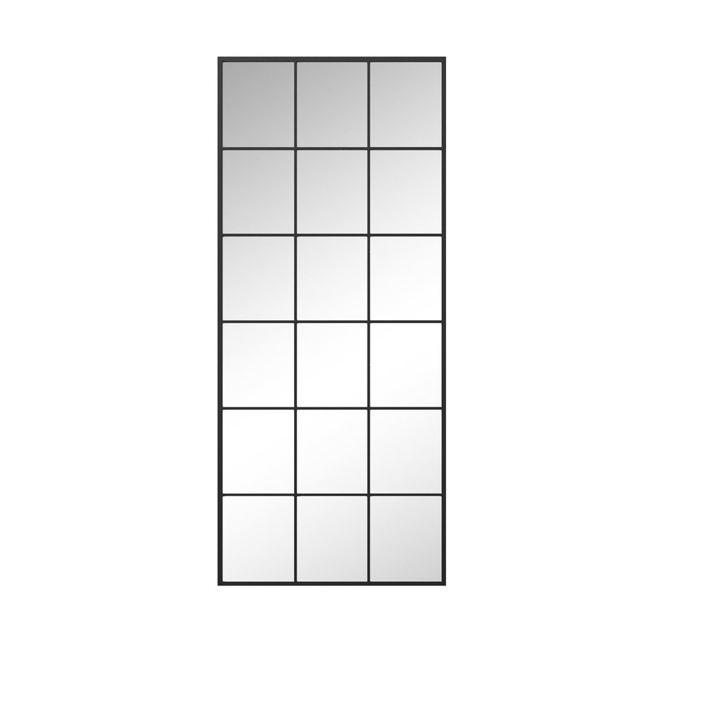 69" Black Metal Framed Full Length Mirror — view 1
