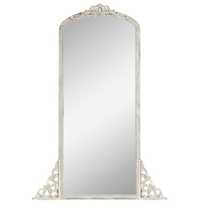 67" White Solid Wood Framed Full Length Mirror HomeRoots