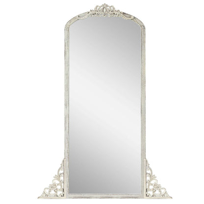 67" White Solid Wood Framed Full Length Mirror HomeRoots