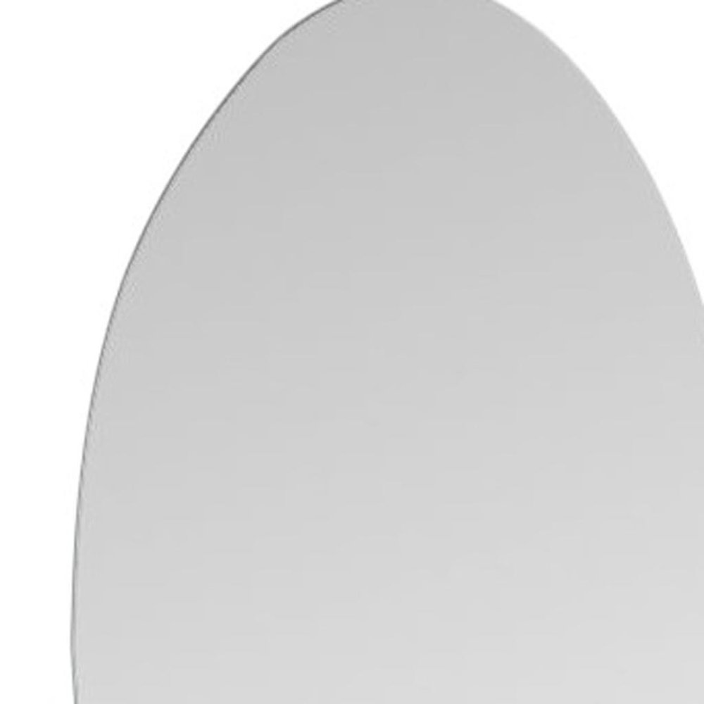 59" Clear Abstract Frameless Accent Mirror — view 5