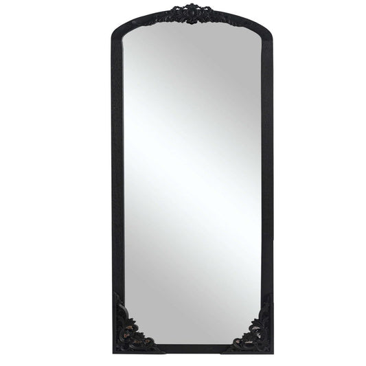 69" Black Solid Wood Framed Full Length Mirror HomeRoots