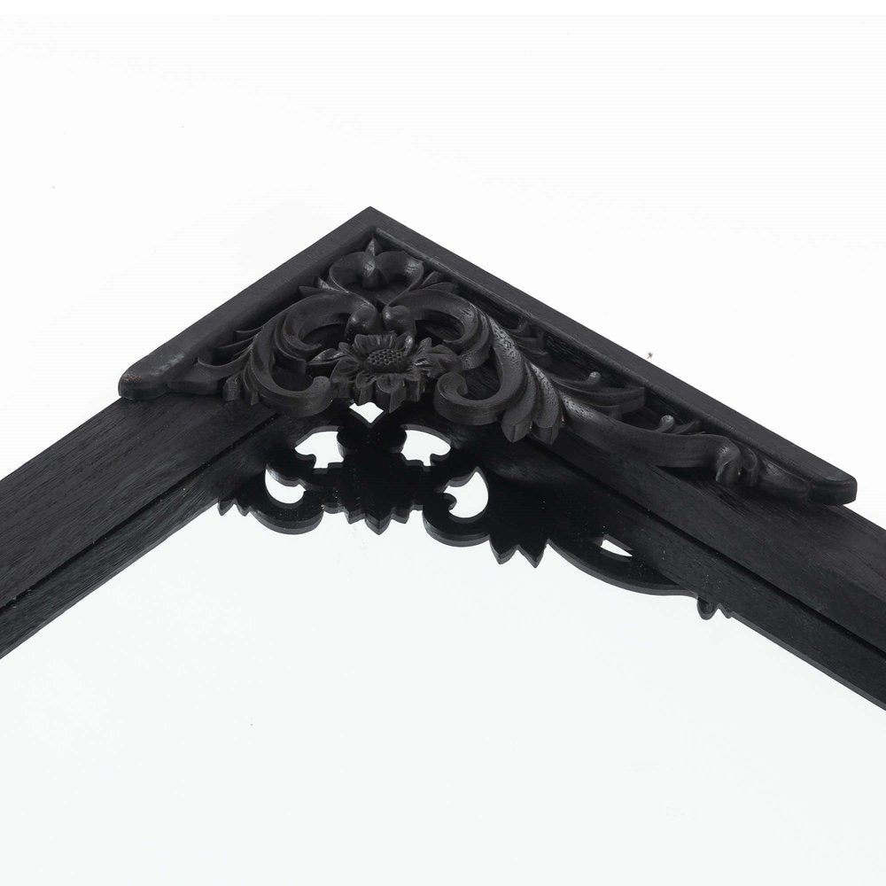 69" Black Solid Wood Framed Full Length Mirror HomeRoots