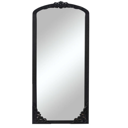 69" Black Solid Wood Framed Full Length Mirror HomeRoots