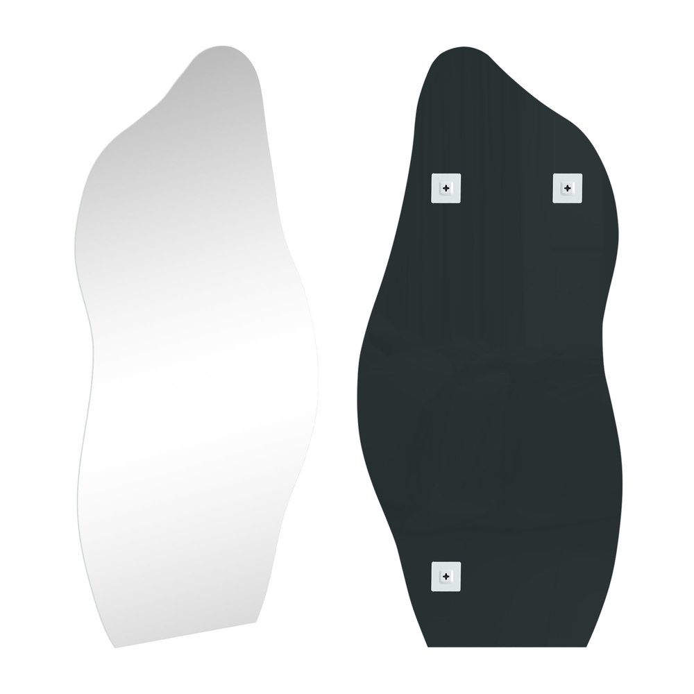 71" Clear Abstract Frameless Accent Mirror — view 1