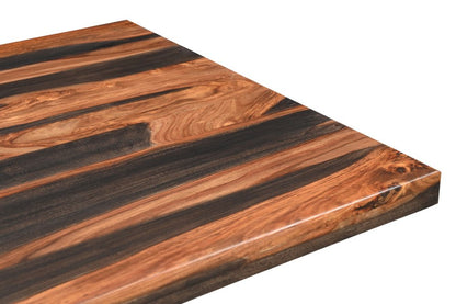 75" Brown Solid Wood Pedestal Base Dining Table HomeRoots