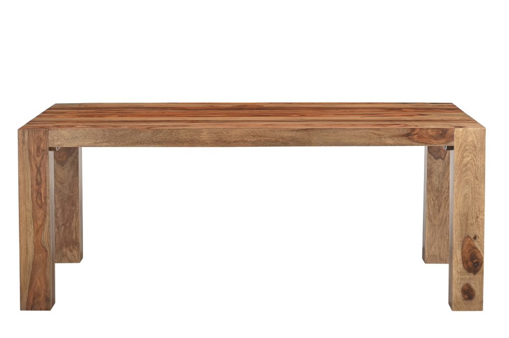 75" Brown Solid Wood Dining Table HomeRoots