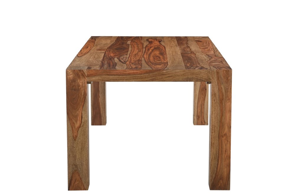 75" Brown Solid Wood Dining Table HomeRoots