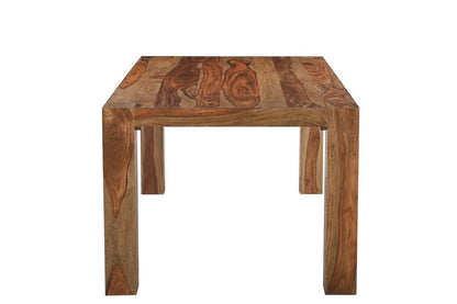 75" Brown Solid Wood Dining Table HomeRoots