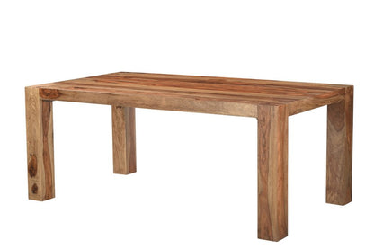 75" Brown Solid Wood Dining Table HomeRoots