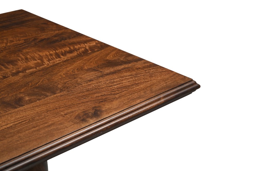 96" Dark Brown Wood Double Pedestal Base Dining Table HomeRoots