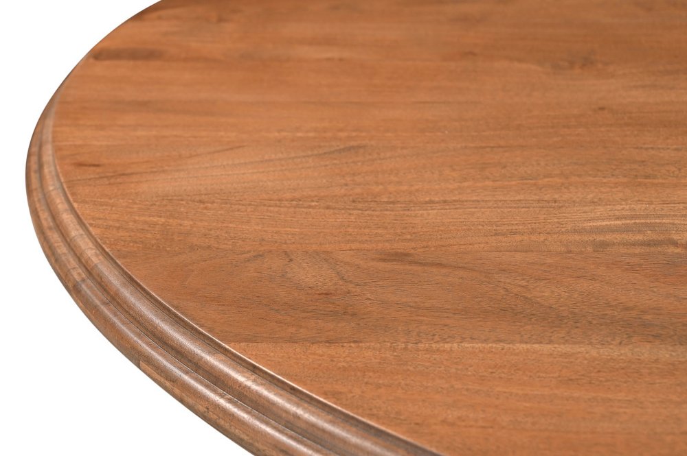 48" Natural Wood Pedestal Base Round Top Dining Table HomeRoots