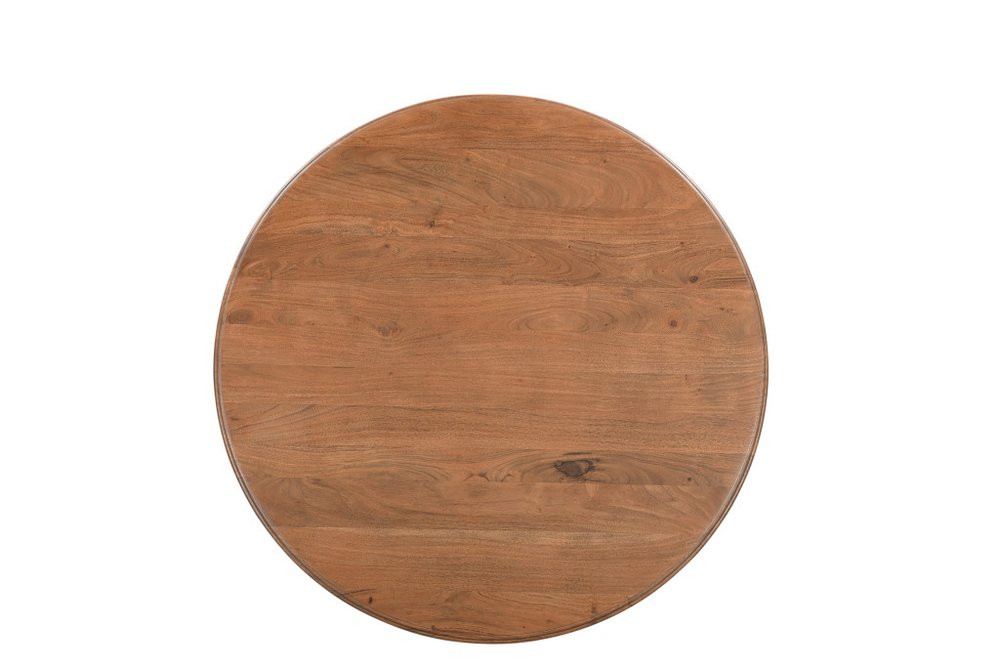 48" Natural Wood Pedestal Base Round Top Dining Table HomeRoots