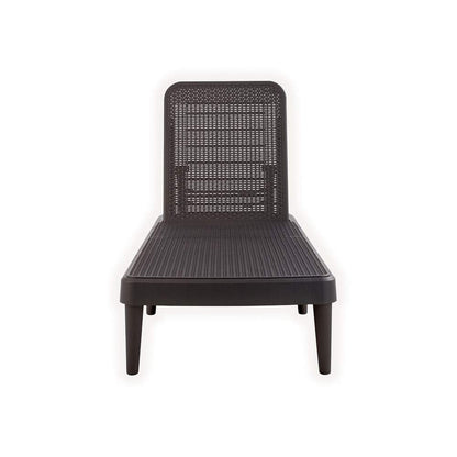 75" Brown Heavy Duty Plastic Outdoor Stacking Chaise Lounge HomeRoots