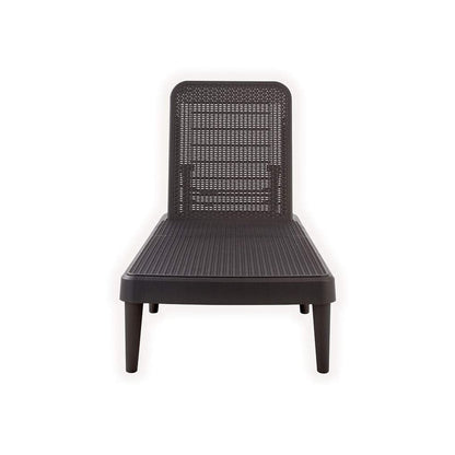 75" Brown Heavy Duty Plastic Outdoor Stacking Chaise Lounge HomeRoots