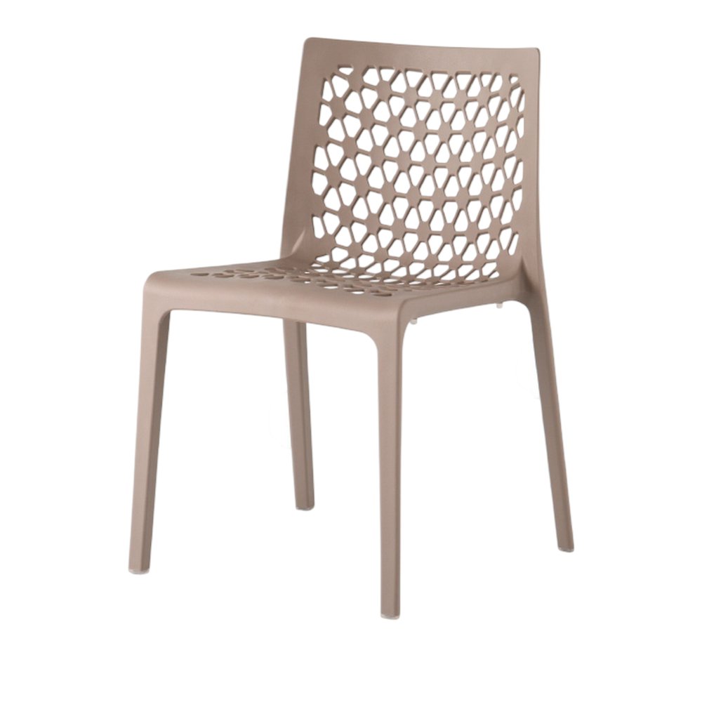 Set of Two Gray Heavy Duty Plastic Outdoor Stacking Dining Chairs HomeRoots