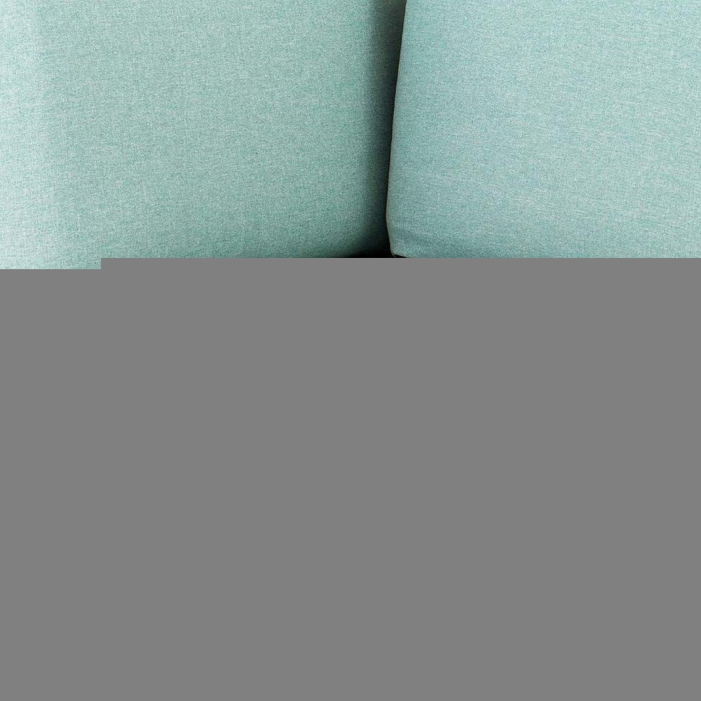 31" Sea Green Heavy Duty Plastic Outdoor Modular with Sea Green Cushion HomeRoots