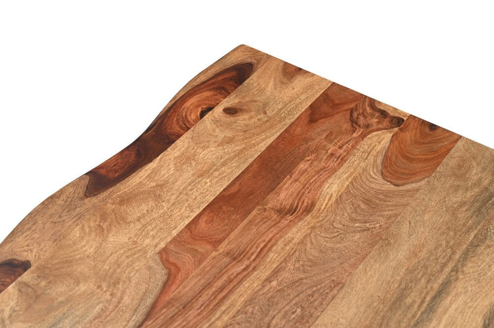 51" Brown Solid Wood Live Edge Coffee Table HomeRoots