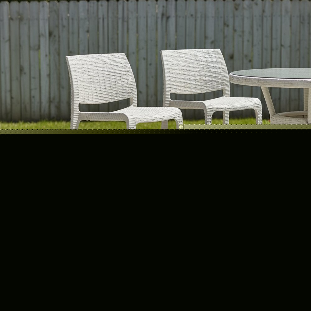 Set of Two 30" Taupe Faux Rattan Outdoor Bar Height Chairs HomeRoots