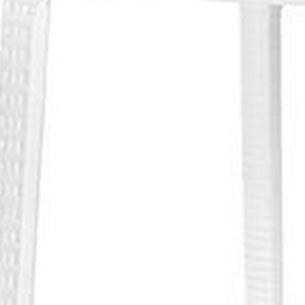 Set of Two 30" White Faux Rattan Low Back Outdoor Bar Height Chairs HomeRoots