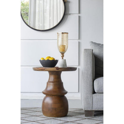 16" Gold And White Glass And Marble Table Vase HomeRoots