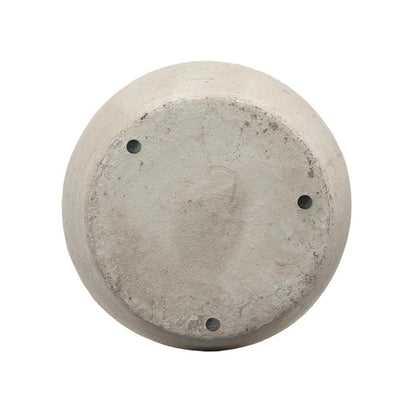 16" Antiqued Bronze And Light Gray Color Block Ceramic Round Jug Vase HomeRoots