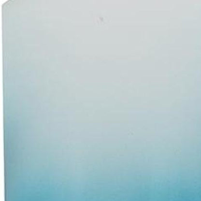 18" Blue White And Gold Ombre Glass And Aluminum Pedestal Table Vase HomeRoots