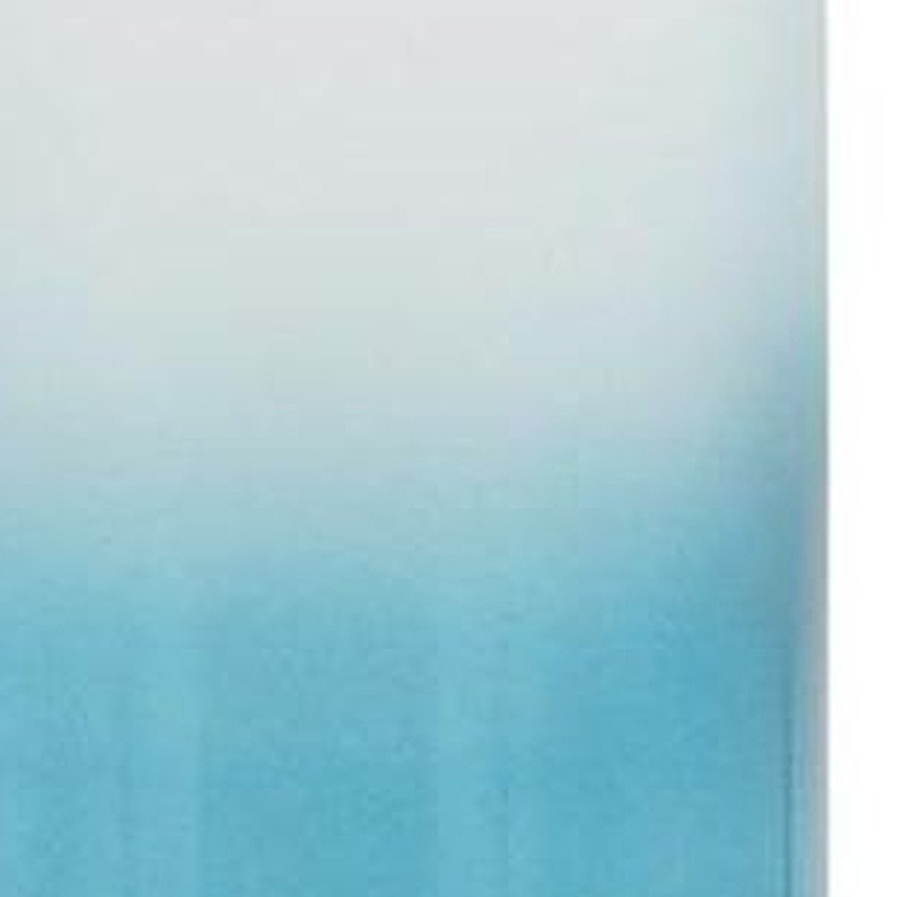 21" Blue White And Gold Ombre Glass And Aluminum Pedestal Table Vase HomeRoots