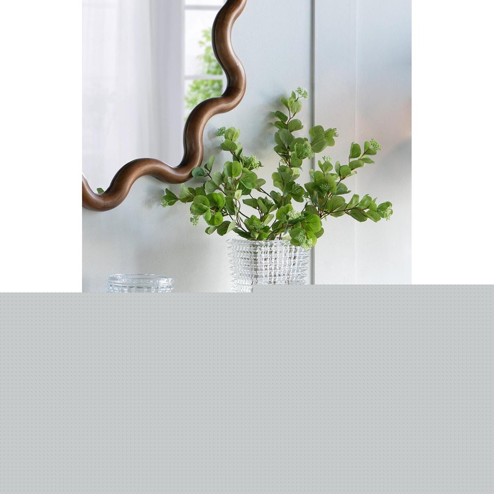 11" Clear Round Glass Table Vase HomeRoots