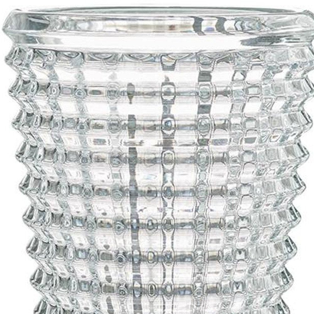 11" Clear Round Glass Table Vase HomeRoots