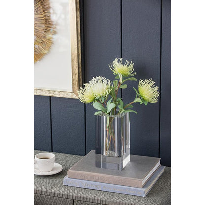 8" Clear Square Glass Table Vase HomeRoots