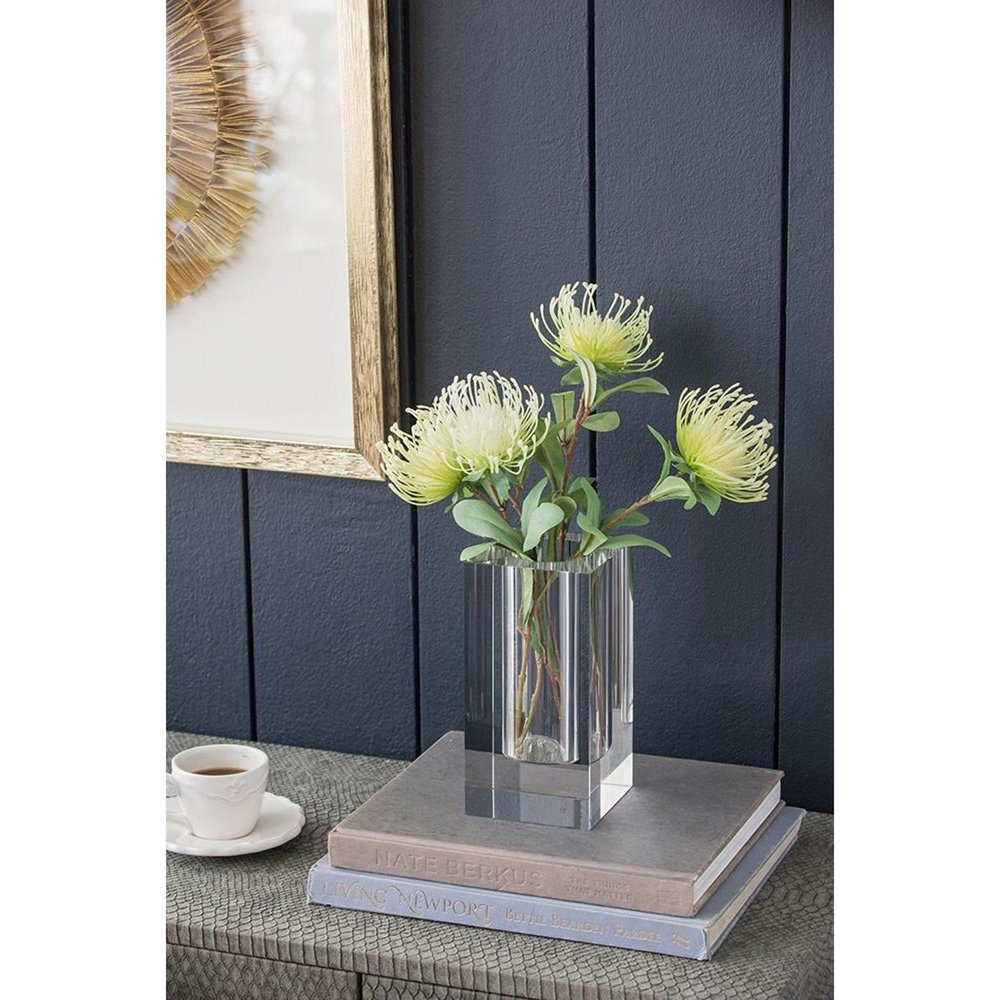8" Clear Square Glass Table Vase — view 8