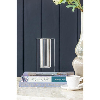 8" Clear Square Glass Table Vase HomeRoots