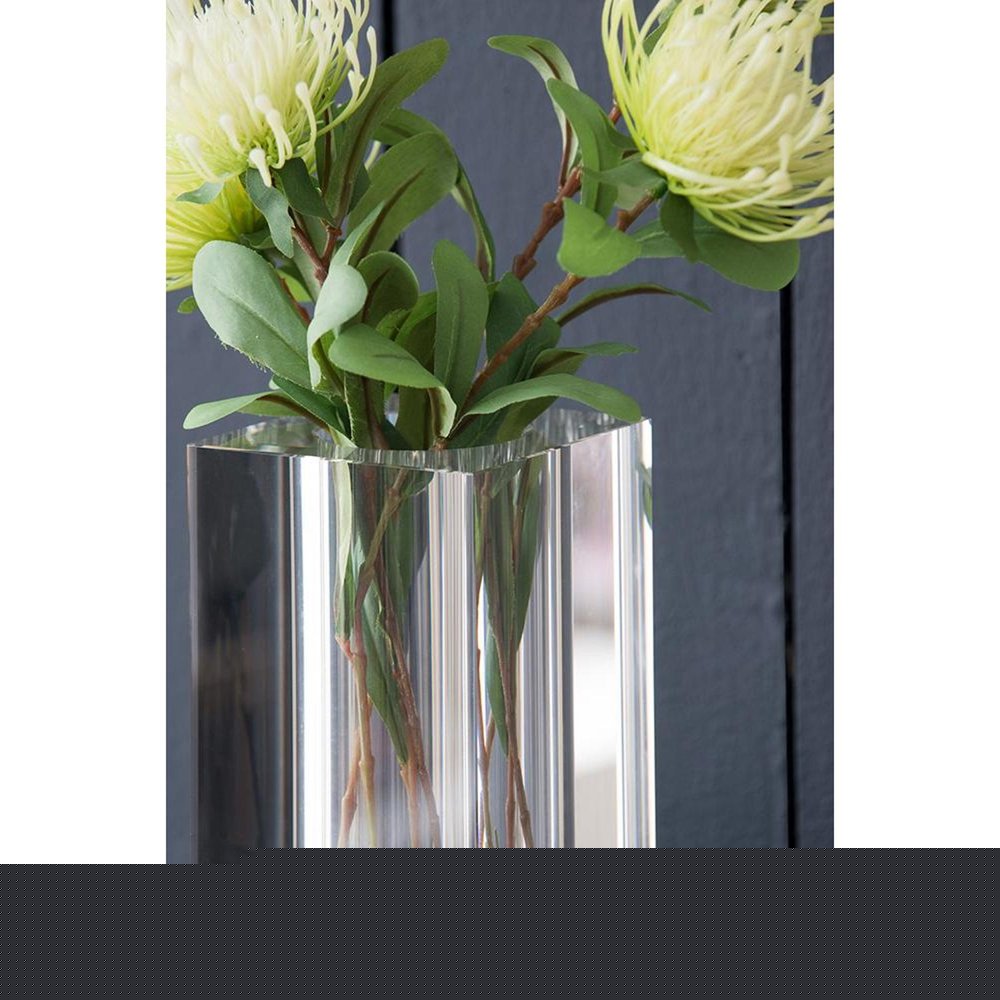 8" Clear Square Glass Table Vase HomeRoots