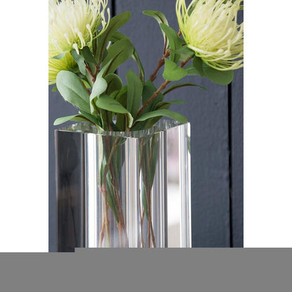 8" Clear Square Glass Table Vase HomeRoots