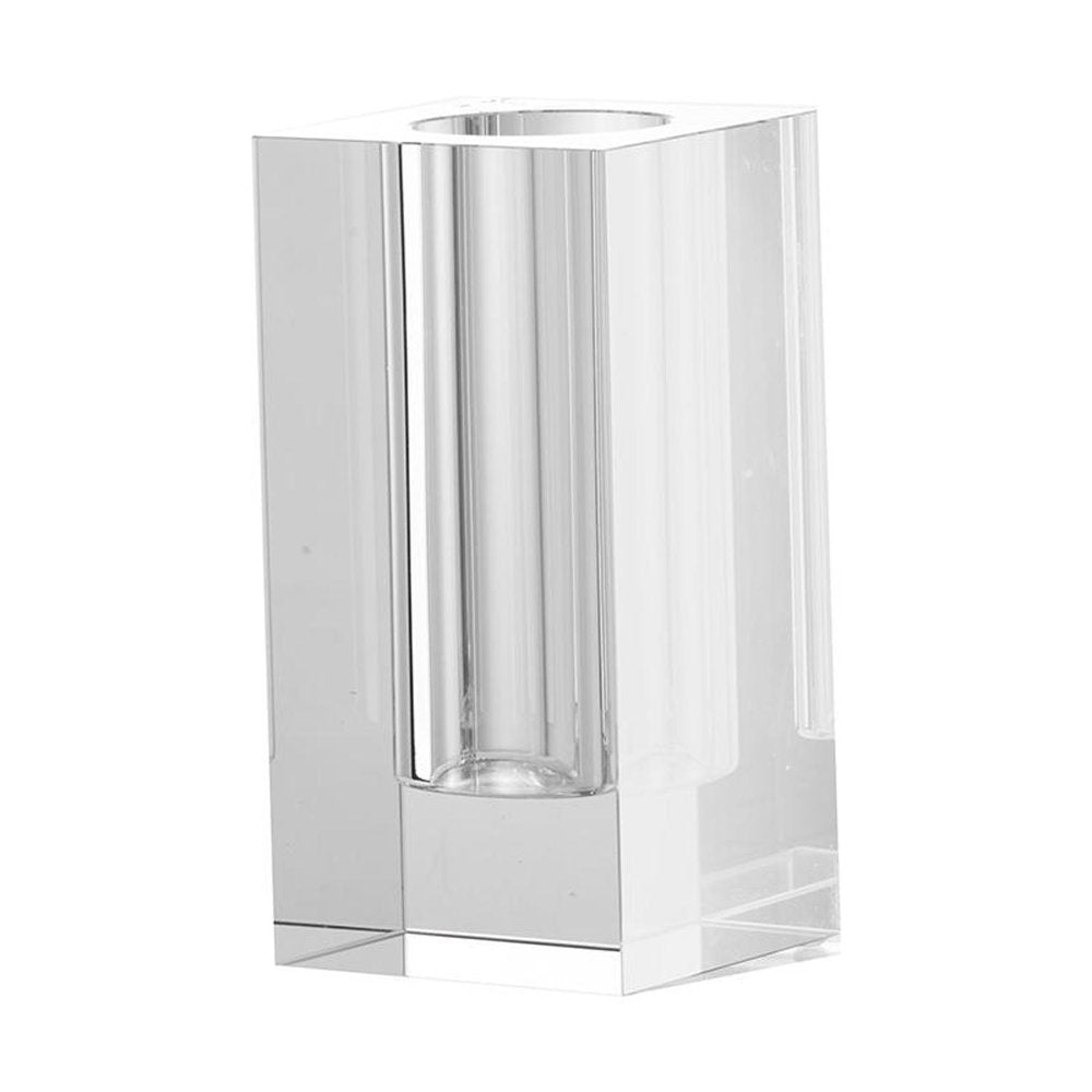 8" Clear Square Glass Table Vase HomeRoots
