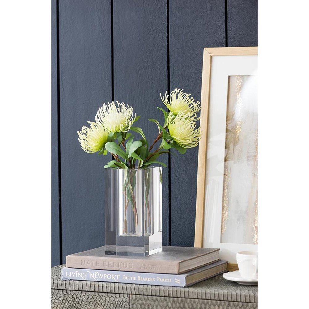 8" Clear Square Glass Table Vase HomeRoots