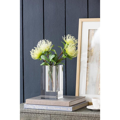 8" Clear Square Glass Table Vase HomeRoots