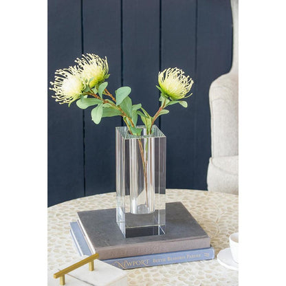 10" Clear Square Glass Table Vase HomeRoots