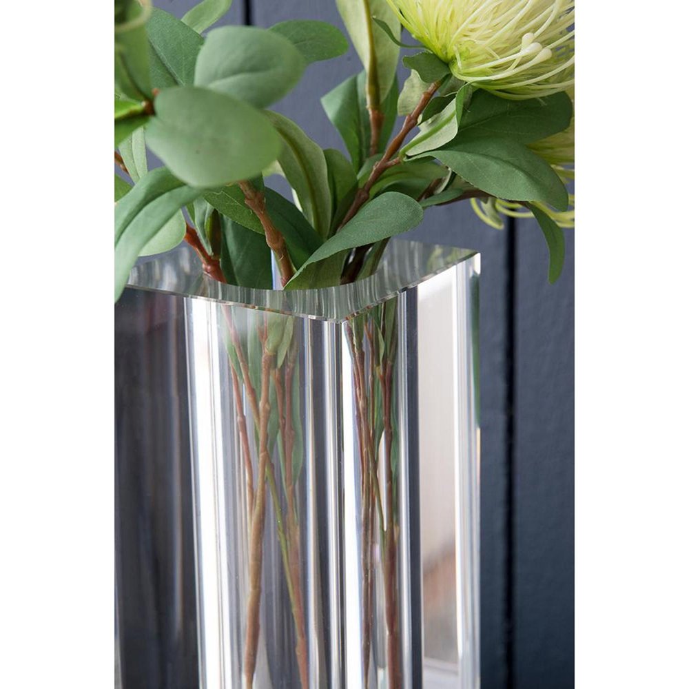 10" Clear Square Glass Table Vase HomeRoots