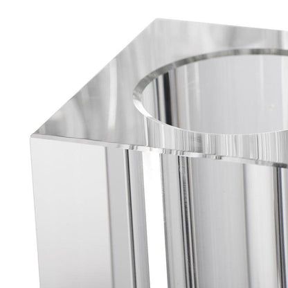 10" Clear Square Glass Table Vase HomeRoots