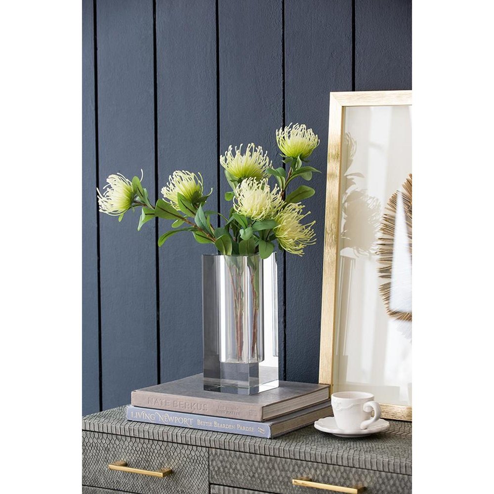 10" Clear Square Glass Table Vase HomeRoots