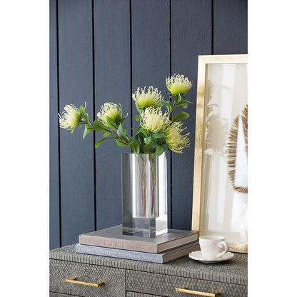 10" Clear Square Glass Table Vase HomeRoots
