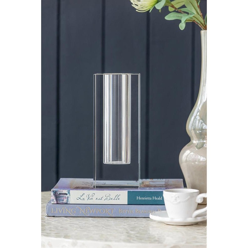 10" Clear Square Glass Table Vase HomeRoots
